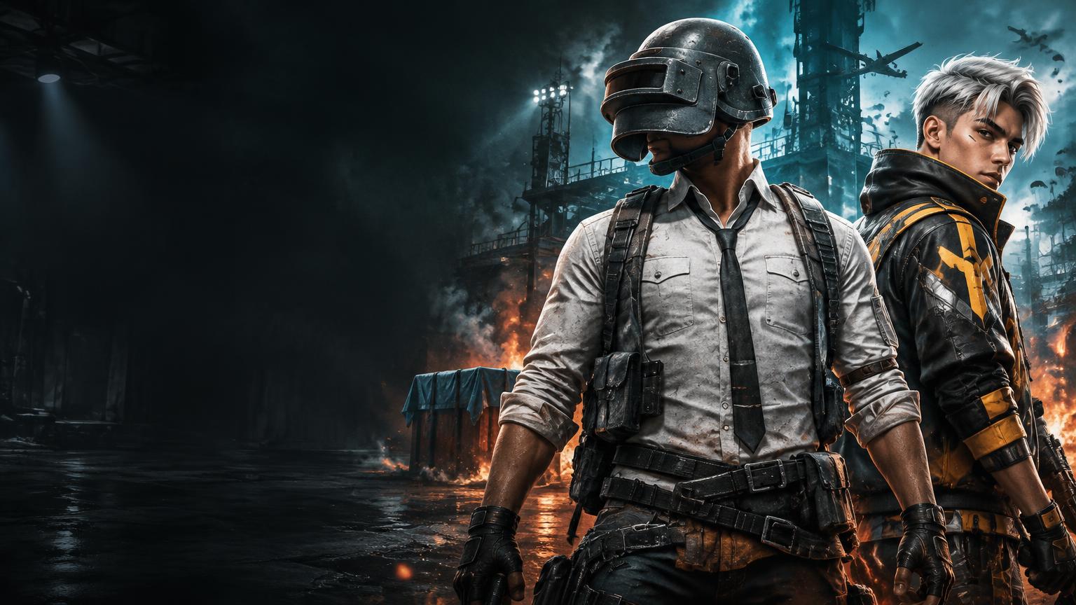 PUBG soldier and Free Fire-inspired game character